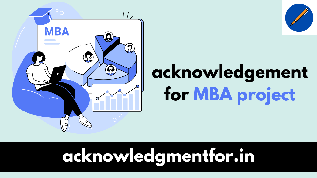 acknowledgement for mba project