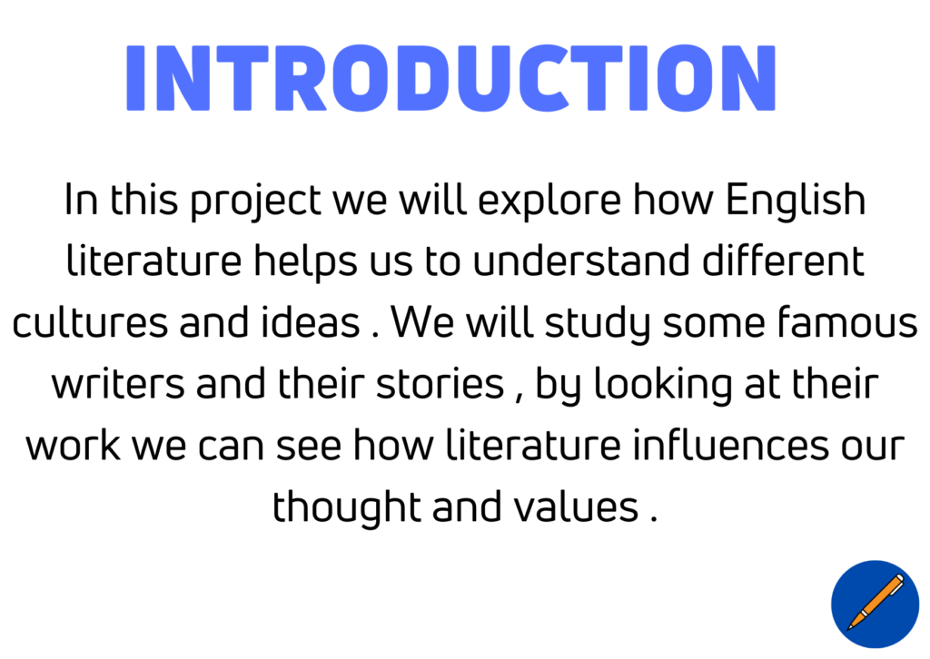 introduction for English project